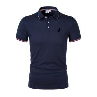Camiseta transpirable para hombre, POLO de negocios y ocio, ropa de manga corta a la moda, jerséis cómodos de Color sólido, nove - details 8