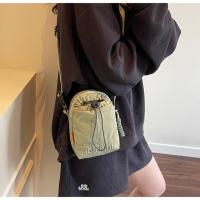 Bolso cruzado ligero para mujer, bolsa para botella de agua con cordón ajustable, estilo coreano, Color sólido, bolso pequeño para teléfono móvil, viaje - details 9