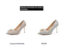 Zapatos de Tacón Alto de Moda Microfibra para Forro, Cuero Sintético para Exterior - details 5