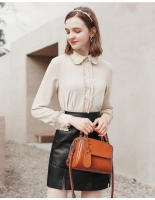 FOXER-Bolso cruzado de cuero PU para mujer, bandolera de gran capacidad con cremallera, informal - details 8