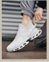 Calcetines de hoja de diseñador de lujo para hombre, zapatillas de deporte con amortiguación cómoda, zapatos deportivos antideslizantes, zapatos informales para caminar - details 16