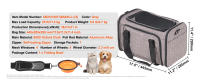 SucceBuy Transportín para gatos con ruedas, asa telescópica y correa para el hombro, transportín para perros para mascotas de hasta 35 libras, incluye 1 cuenco plegable, negro - details 6