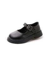 Zapatos de cuero de Color liso para niña, calzado escolar informal, Color negro, princesa Lolita, Mary Janes - details 21