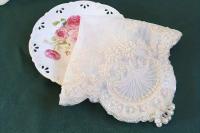 Tapete Bordado Con Cuentas De Encaje, Tela Floral De Ganchillo Vintage, Alfombrilla De Mesa Antiescaldado, 1 unidad - details 7