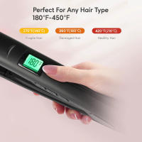 KIPOZI 2024 Peine Profesional Eléctrico Rectificador de Cabello y rizador - details 2