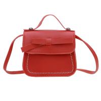 Dulce bolso de hombro con lazo de cuero PU, bolso cruzado con lazo de Color sólido, monedero, cartera, Bolso pequeño para niños, ropa de calle - details 17