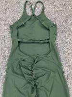 Mono deportivo de yoga sin costuras para mujer, color melocotón, glúteos ajustados, tirantes ajustables, belleza de espalda, gimnasio - details 32