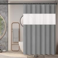 Cortina de Ducha Mármol Gris Oro Moderno Abstracto Lujo Cortina de Baño de Poliéster Impermeable Antimoho Lavable Cortina Ducha 180 x 180 cm con Ganchos - details 6