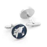 Gemelos con mapa del mundo para hombre IGame, hechos de material de latón de alta calidad, diseño de globo azul, regalo - details 12