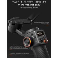 Estabilizador de móvil gimbal de 3 ejes con sensor de visión IA y luz de relleno magnético - details 5