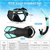 Máscara De Snorkel Profesional JSJM Gafas De Natación Y Diversión Para Adultos Unisex Conjunto De Tubo De Natación Y Gafas De Diversión - details 2