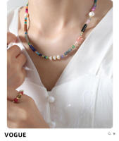 Piedra natural recordada Perlas de Agua Dulce collar de cuentes de mano Colgante de joyería de moda collar de Perlas. Regalo elegante. Joyas y glamurosas - details 2