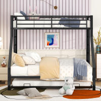 Cama de Metal Moderna Ensamblaje Fácil Almacenamiento Extra Escalera a Ambos Lados - details 0