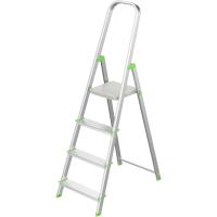 Escalera de Aluminio Antideslizante Ligera y Resistente 6 Peldaños con Gancho de Pared Multiusos - details 8