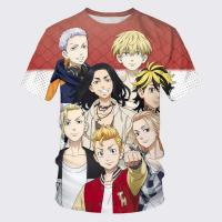 Nuevo Anime Tokyo Avengers 3D impreso de talla grande para hombres y mujeres camisetas Unisex Casual deportes de calle de secado rápido transpirable - details 1