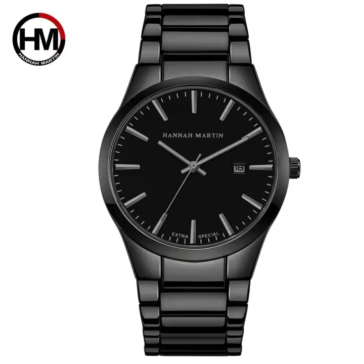 Moda de lujo premium para hombres Reloj Estilo de negocios Movimiento de calendario Correa de acero inoxidable Reloj de pulsera de cuarzo deportivo impermeable al aire libre - 1