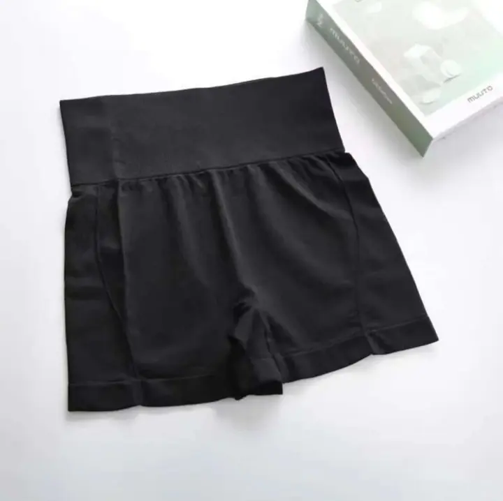 Pantalones cortos de Yoga de cintura alta para mujer, mallas deportivas sin costuras para correr, mallas deportivas, pantalones de entrenamiento - 1