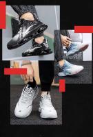 Zapatos deportivos de malla ligeros y transpirables para hombre con suelas de PVC, correas suaves, a la moda para correr y caminar en primavera y verano - details 3