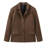 Ropa de mujer europea y americana, superventas en AliExpress, chaqueta de tela de ante Retro - details 2