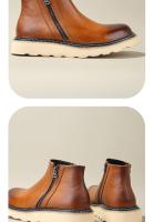 Botas Chelsea de cuero para hombre, botas largas - details 4