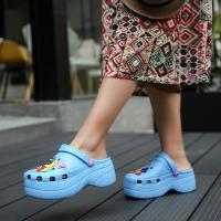 Sandalias clásicas para mujer, zuecos de jardín, zapatos de playa informales, color azul, para el hogar - details 7