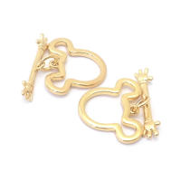 Pulsera de Tirantes Geométricos de Latón Dorado 18K Clasps para Hacer Joyería DIY - details 104