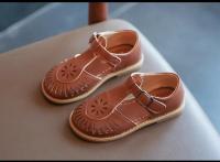 Sandalias de niña Primavera-Verano 2024 Estilo británico Zapatos de playa de cuero - details 31