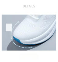 Zapatillas de deporte para mujer Suela gruesa Zapatillas de correr ligeras Flyknit transpirables de moda - details 2