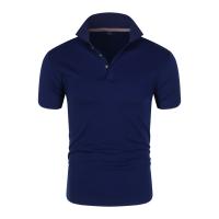 Camisa Polo Para Hombre Urban Chic Gris Clásico Con Detalle De Rayas Corta Estilo Casual Primavera Verano Material Poliéster - details 4