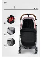 Bolsa De Dormir Para Bebé Invierno Gruesa Cálido Impermeable Y Antigolpes Cubierta De Pie Para Carrito Accesorio Para Carrito De Bebé Unisex Talla Única Material Algodón Flannel - details 3