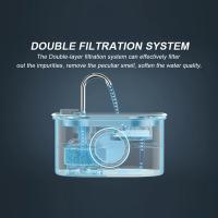 Fuente de agua automática para mascotas, dispensador de agua de acero inoxidable para perros, con ventana nivelada, 3,2 L - details 3