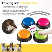 Juguete de Mascota Sonido Animal Registable Botón de Voz de Gato Herramienta de Entrenamiento de Comunicación para Perros y Gatos Interactivo Uso Indoor/Outdoor Material Plástico - details 0