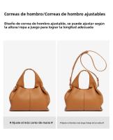 Bolso Nube para Mujer 2025 – Estilo Francés, Cuero Suave, Diseño Elegante para Hombro o Cruzado |   Miravia. - details 7