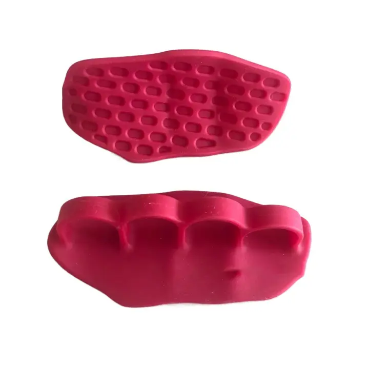 Entrenador de dedos para entrenamiento funcional, protección para manos, empuñaduras de palma, agarre para gimnasia, agarre grueso de silicona para levantamiento de pesas, hombres y mujeres - 1