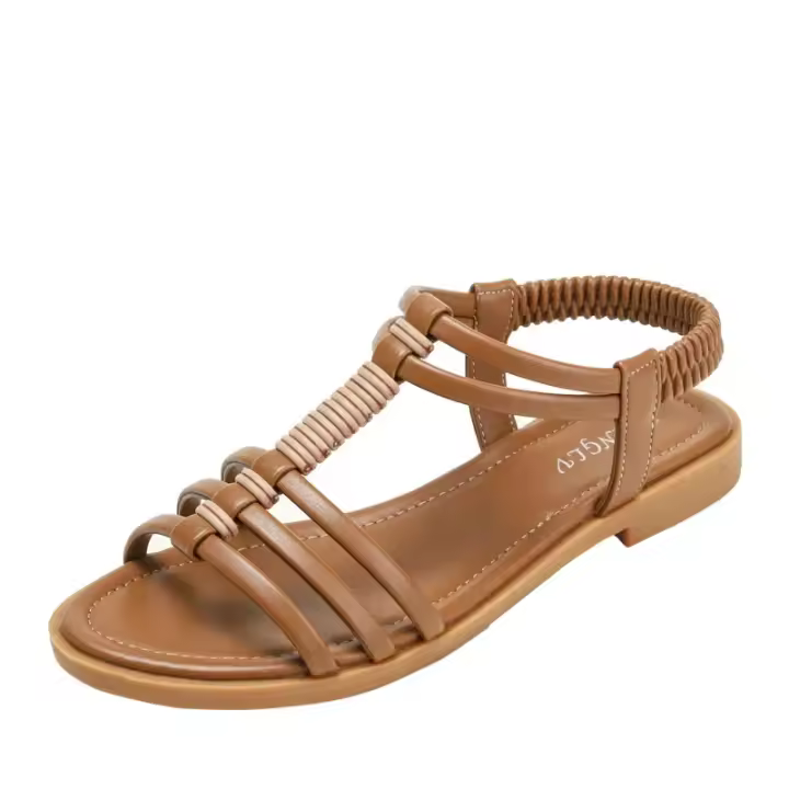 Sandalias romanas informales para mujer, zapatos planos, estilo bohemio, Retro, cómodas, para viaje y playa, JZJ-870-24 - 1