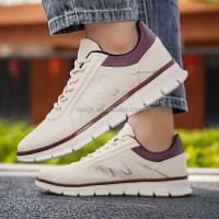 Nuevo cuero de alta calidad, corte bajo, transpirable, informal, para deportes de hombre, diseño de marca clásico, crea tu propio logotipo, zapatos - details 0
