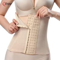 Qtree-vestido adelgazante para mujer, cinturón de entrenamiento de cintura, faja moldeadora de vientre, moldeador de cuerpo, correas de compresión de grasa, corsé con gancho firme - details 3