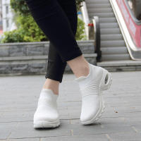 Zapatos para correr de marca para mujer, zapatos deportivos con cojín de aire, ligeros, cómodos, transpirables, zapatos para caminar, zapatillas sin cordones con plataforma - details 19