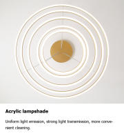 LEFANGXING Luces Colgantes LED Lámpara de Estair de Aluminio para Sala de Estar - details 12