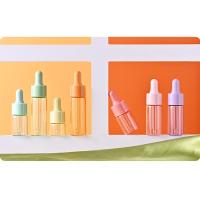 Juego de Mini botellas cuentagotas rellenables, Color de macarrón, viales de aceite esencial de vidrio reutilizables, Bombilla de goma, cuentagotas de vidrio vacío, 7 Uds. - details 7