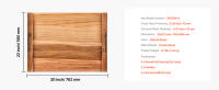 SucceBuy Cubierta de estufa de madera para fideos, cubierta superior de estufa multiusos para quemadores de gas y eléctricos, tabla de cortar de madera de acacia con asas, cubierta de estufa para vehículos recreativos o cubierta de fregadero de cocina - details 6