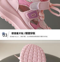Sandalias Baotou para niños nueva malla de verano transpirable niños hueco Semi-sandalias antideslizante suela suave Baotou para mujer - details 4