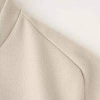 Elegante Abrigo de Lana Sólida para Mujer Cuello Redondo, Manga Larga, Ajuste Suelto, Moda de Ciudad Urbana de Otoño 2024 - details 22