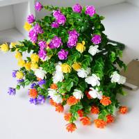 15 piezas de flores artificiales, arbustos resistentes a los rayos UV, plantas colgantes para interiores y exteriores, para decoración de fiestas en el jardín del hogar (colores mixtos) - details 6