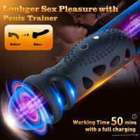 Leten-Anillo de manga vibratoria para hombre, juguete vibrador para estimular el punto G, entrenador de erección, retardante de eyaculación, juguete sexual 18+ - details 3
