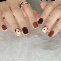 Caja de 24 piezas uñas removibles estilo corto parches uñas postizas uñas tabletas - details 62