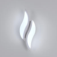 Goeco Apliques de Pared de Estilo Nórdico Creativo, 20W Lámparas de Pared Moderna de 6000K Blanca Fría para Interior, Luz de Brillo Bueno para Iluminación Interior de Sala de estar, Espejo, Pasillo, Escarela, Luz Nocturna, 220V, Blanco, 29*10*5CM - details 5