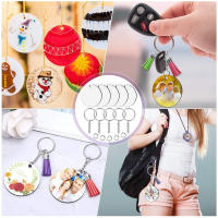 LLavero de sublimación en blanco, pendiente de forma redonda con borla para llavero, joyería, pendiente, herramienta de fabricación de manualidades DIY - details 4