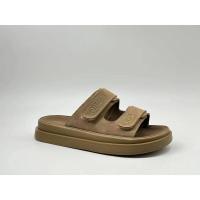 Sandalias de cuero de alta gama para hombres y mujeres, zapatos planos informales para exteriores, zapatos de playa de verano, EVA gruesa, conjunto de pareja de nicho - details 4