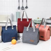 Bolsa de Almuerzo Multifuncional con Aislamiento Térmico Caja de Almacenamiento de Color Sólido para Niños y Picnics Mochila de Senderismo Ligera - details 2